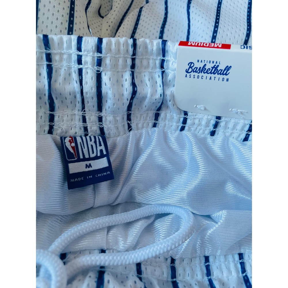 NBA Basketball Shorts Men's M White
Blue Pinstripes All Star Mesh Athletic - Picture 10 of 12